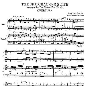 Nutcracker Op.71 芭蕾舞剧 胡桃夹子 钢琴谱 彼得 伊利奇 柴可夫斯基
