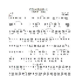 请别问我的昨天_歌谱投稿_词曲:白桦 陈强斌