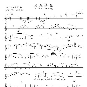 康定情歌 降B第一单簧管分谱 陈丹 编曲