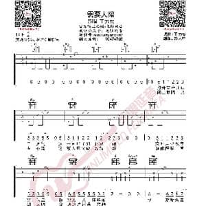 王力宏 需要人陪 吉他谱_歌曲简谱