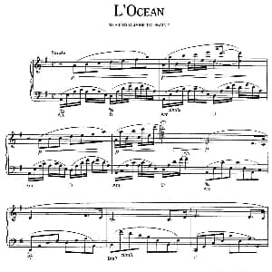 L'Ocean 钢琴谱