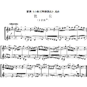 小提琴谱 | 霍曼 小提琴基础教程 选曲 校长 卡农曲 二重奏