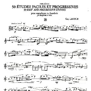 萨克斯谱 | Guy Lacour 50 首萨克斯练习曲之38 Guy Lacour