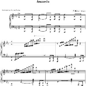 Amazonic 钢琴谱 Tonci Huljic
