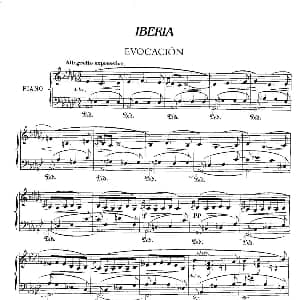 Iberia Suite Evocacion 钢琴谱 阿尔贝尼兹