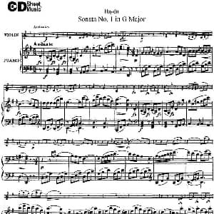 小提琴谱 | Violin Sonata No.1 in G Major 小提琴 钢琴伴奏