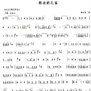 葫芦丝谱 | 湖边的孔雀. 杨正玺