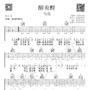 醒着醉_歌谱投稿_词曲:马良 马良