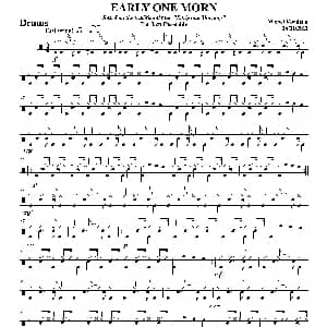 EARLY ONE MORN 爵士鼓分谱