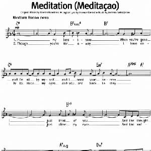 蓝调音乐:Meditation_外国歌谱