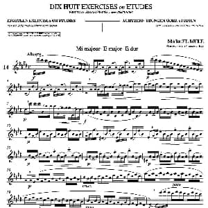 萨克斯谱 | 18 Exercicios ou Estudos de Marcel Mule Enelruy Lira 马瑟 穆勒18首练习曲—14 Marcel Mule 马瑟 穆尔