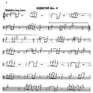 萨克斯谱 | Basic Jazz Conception for saxophone EXERCISE No.4 Lennie Niehaus