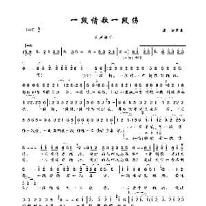 一段情歌一段伤_歌曲简谱_词曲:潘攀 潘攀