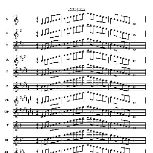 长笛曲谱 | 长笛大调音阶简单练习