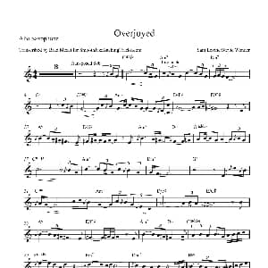 萨克斯谱 | Overjoyed 中音萨克斯