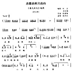 曲剧 杀猪杀到月出山 屠夫状元 胡山唱段 胡希华