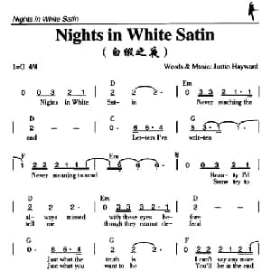 Nights in White Satin_外国歌谱