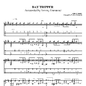 tommy emmanuel day tripper 吉他谱 tommy emmanuel