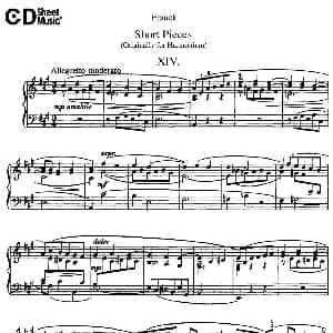 18 Short Pieces 钢琴谱 赛扎尔 弗兰克