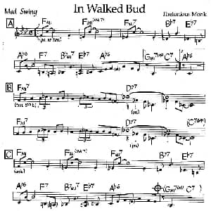 In Walked Bud 钢琴谱