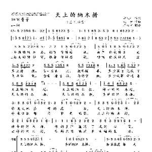 天上的纳木措_歌曲简谱_词曲:李文平 央 金