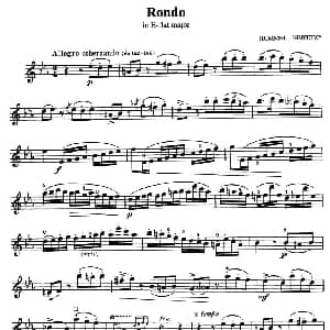 小提琴谱 | Rondo in E flat major 胡梅尔 海菲茨