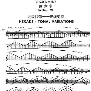 萨克斯谱 | 萨克斯演奏教程第六节 六音和弦 守调变奏