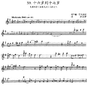 小提琴谱 | 十六岁到十七岁 美国电影 音乐之声 插曲之二 理查德 罗杰斯曲 雄达改编