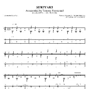 tommy emmanuel sukiyaki 2 吉他谱