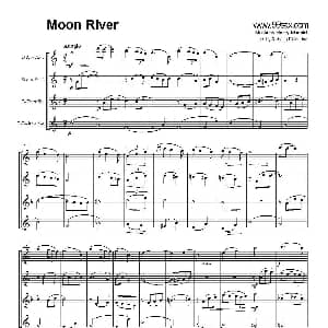 萨克斯谱 | Moon River 月亮河 四重奏
