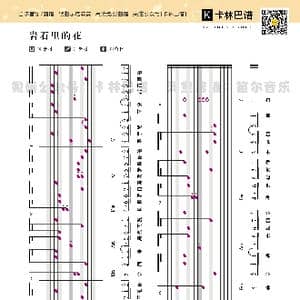 卡林巴谱 岩石里的花 _歌谱投稿