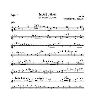 萨克斯谱 | Silver Lining 次中音萨克斯