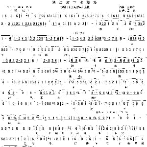 豫剧谱 | 秋江河下水悠悠 必正与妙常 选段 孟航制谱版 王素君