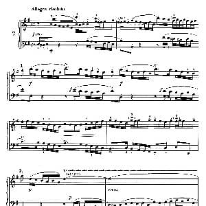 二部创意曲 No.7 钢琴谱 巴赫 巴赫