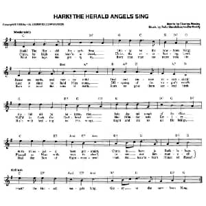 HARK! THE HERALD ANGELS SING_外国歌谱