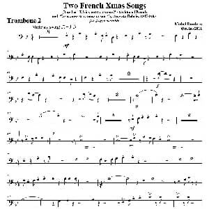Two French Xmas Songs 第二长号分谱