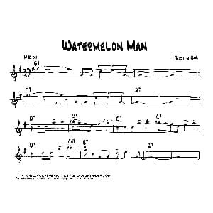 WATERMELON MAN 降B爵士乐谱