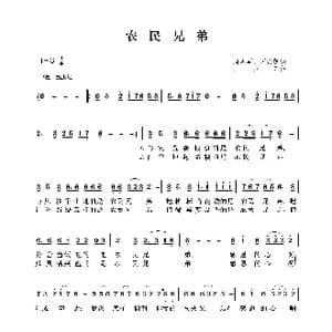 农民兄弟_歌谱投稿_词曲:周志军 罗治朝 王立东