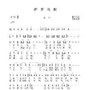 醉梦初醒_歌曲简谱_词曲:孙国良 黄永杰