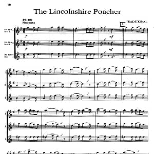 萨克斯谱 | The Lincolnshire Poacher 三重奏