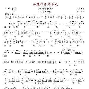 苦菜花开闪金光_歌谱投稿_词曲:冯德英 肖珩