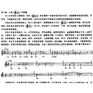 长笛曲谱 | 长笛练习曲100课之第2课 B音的吹奏