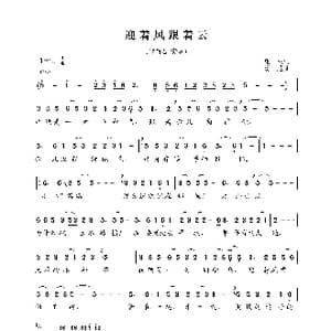 迎着风跟着云_歌曲简谱_词曲:庄奴 汤尼