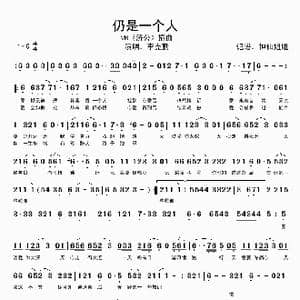 仍是一个人_歌谱投稿