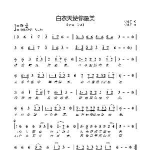白衣天使你最美_歌曲简谱_词曲:何晓辉 何晓辉