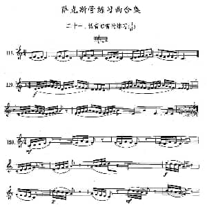 萨克斯谱 | 练习曲合集 21 低音C音的练习 王清泉