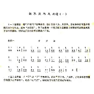 扬琴谱 | 东方红