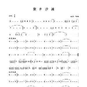 紫色沙滩_歌谱投稿_词曲: 臧科