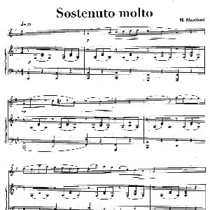 萨克斯谱 | sostenuto molto 中音萨克所 钢琴伴奏 M Marchesi