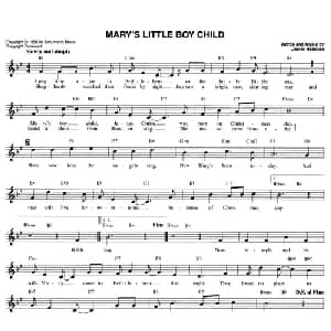 MARY'S LITTLE BOY CHILD_外国歌谱